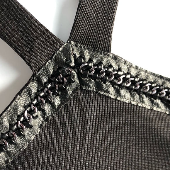 NWOT Forever21 Chain Front Cross Mini Dress - Picture 4 of 6